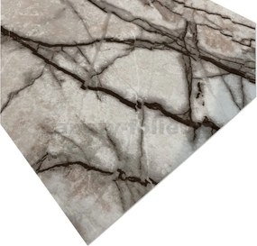 Samolepiace PVC 3D panely LVT06, cena za kus, rozmer 60 x 30 cm, mramor hnedý lesklý, IMPOL TRADE