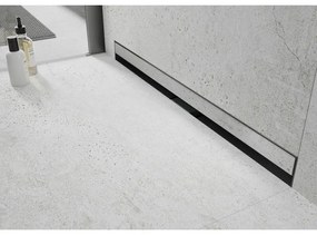 Mexen Flat nerezový sprchový žľab na stenu 50 cm vzor WALL, 1030050