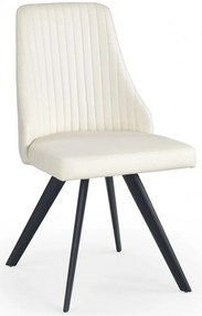 Jedálenská stolička BETTY – ekokoža, biela