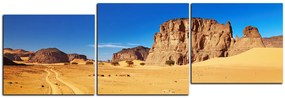 Obraz na plátne - Cesta v púšti - panoráma 5129E (150x50 cm)