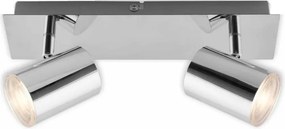 Briloner 2731-028 - Kúpeľňové bodové svietidlo BANYO 2xGU10/5W/230V lesklý chróm