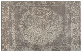 Bavlnený koberec 140 x 200 cm hnedá/sivá BEYKOZ Beliani