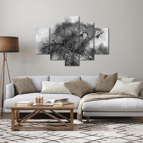 Obraz - Akvareloví papagáje (150x105 cm)