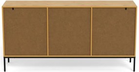 Komoda Palmdale 158 cm dub divoký/černý