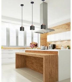 Luster na lanku OLENA 1xE27/60W/230V čierna