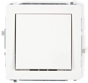 Vypínač jednopólový biely D DWP-1