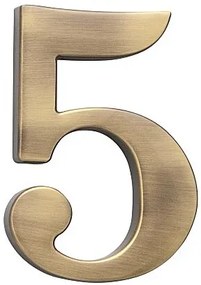Domová číslica COBRA - 5 cm (OFS - bronz česaný), 3, COBRA OFS (bronz česaný)