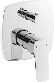 Sprchová a vaňová batéria SAT Cube Way vrátane podomietkového telesa chróm CU215