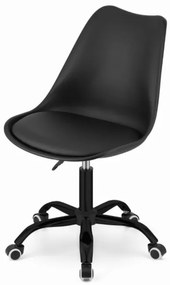 PreHouse Otočná stolička ANDRIA - čierna podnož, čierna