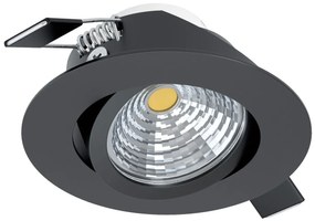 EGLO LED stropné svietidlo SALICETO, okrúhle, čierne