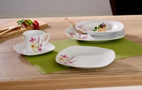 Kávový servis (18 dielov) Malve, motív letné kvety