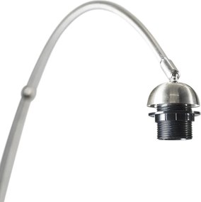 Oblúková lampa oceľ s tienidlom machovej zelenej 50/50/25 - XXL