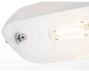 Brilagi - Stolná lampa BANK OFFICE 1xE27/60W/230V lesklý chróm/biela
