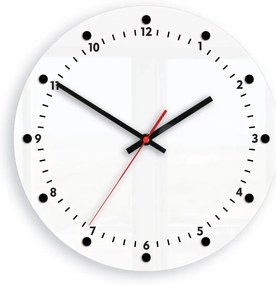 Nástenné hodiny Mozes 28 cm čierne/biele