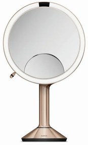 Zrkadlo Simplehuman so senzorom TRIO s dotykovým ovládaním, rose gold