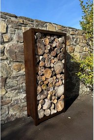 Stora Záhradný drevník 180 x 90 x 40 cm, corten CORGARDEN 1034