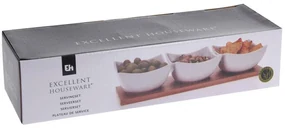 Keramická servírovacia miska Triple 30x10x6 cm sada 3ks
