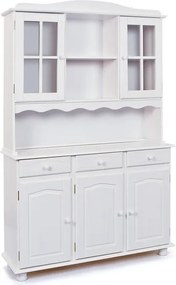 Široká vitrína In-Siena, bielena borovica