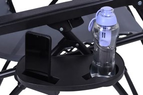 Lehátko ORION Zero Gravity sivé