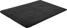Obdĺžnikový plyšový koberec Rabbit v tmavosivej farbe Rozmer: 60x120 cm