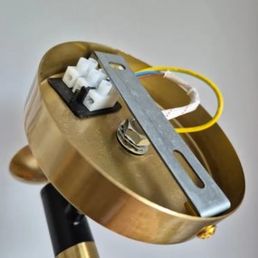 Nástenné svietidlo GEORGIA 1xE14/5W/230V zlatá/dymová béžová