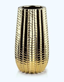 Mondex Keramická váza CACTUS 27 cm zlatá