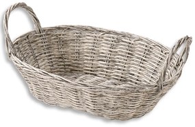 Košík na pečivo Oval Grey, 28x21 cm