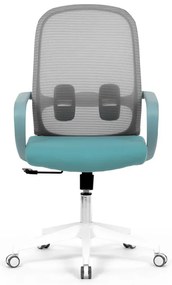 Autronic BONTEC Kancelárska stolička, hojdací mechanizmus, modrá látka, KA-S425 BLUE Farba: Šedá