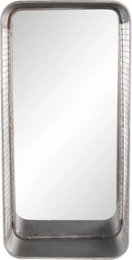 Zrkadlo s drôteným rámom a policou Odalis - 28 * 15 * 57 cm