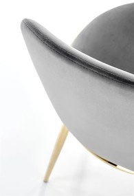 JEDÁLENSKÁ STOLIČKA KALEY ŠEDÁ BLUVEL 14 + ZLATÁ