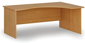Ergonomický kancelársky písací stôl PRIMO WOOD, 180x120 cm, pravý, buk