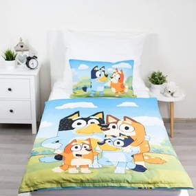 Jerry Fabrics Obliečky do postieľky 100x135 + 40x60 cm - Bluey 004