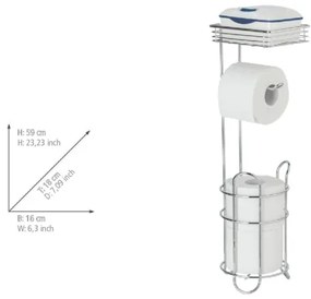 WENKO 24074800 - Držiak toaletného papiera 16x59 cm lesklý chróm