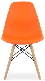 Stolička OSAKA oranžová / prírodné nohy x 4 9401 80 00 00