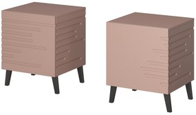 Cama Ružový nočný stolík Nova (2 ks)