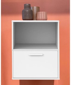 Biely nástenný nočný stolík Keep by Hammel