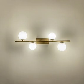 Brilagi - LED Prisadený luster MILLA 4xG9/3W/230V zlatá/biela