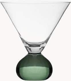 Ručne vyrobené krištáľové poháre na martini Zephyr, 2 ks