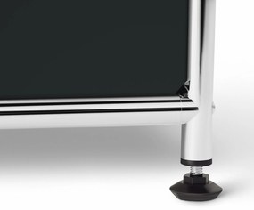 Veľká kovová komoda »CN3« so 6 výklopnými priehradkami, čierna