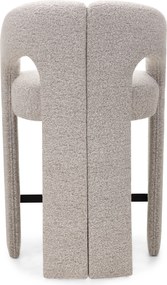 Barová židle Castelo šedobéžová