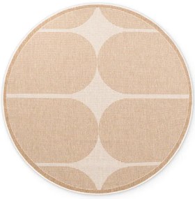 Obojstranný koberec Hanse Home Duet Bowen krémový / béžový kruh