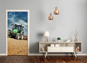 Fototapeta samolepiace na dvere vozidlá traktor 95x205 cm