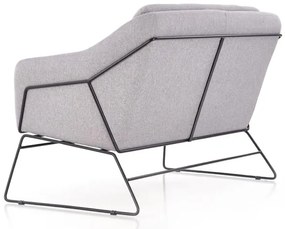 Svetlosivé relaxačné dvojkreslo HAMAR 2 XL