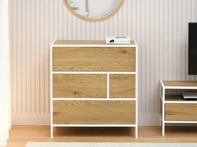 Komoda DOWD dub + biela 70 cm