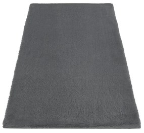 Dekorstudio Kožušinový koberec do kúpeľne TOPIA mats - tmavo sivý Rozmer koberca: 120x170cm
