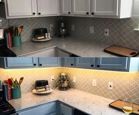 ECOLIGHT LED pásik 24V COB 9W/m 480LED 50m teplá biela WW