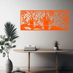 Veselá Stena Samolepka Vinná réva Farba: oranžová, Veľkosť: 80 x 32 cm