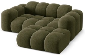 Zelená ženilková rohová pohovka (pravý roh/s leňoškou) Treno – Cosmopolitan Design