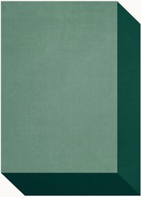 Ručne tkaný vlnený koberec's nízkym vlasom Tekla Box