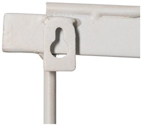 Biely kovový nástenný vešiak Home – Ixia